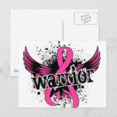 Warrior 16 Borstkanker Briefkaart (Voorkant / Achterkant)