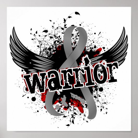 Warrior 16 Brain Cancer Poster (Voorkant)
