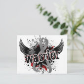 Warrior 16 Brain Tumor Briefkaart (Staand voorkant)