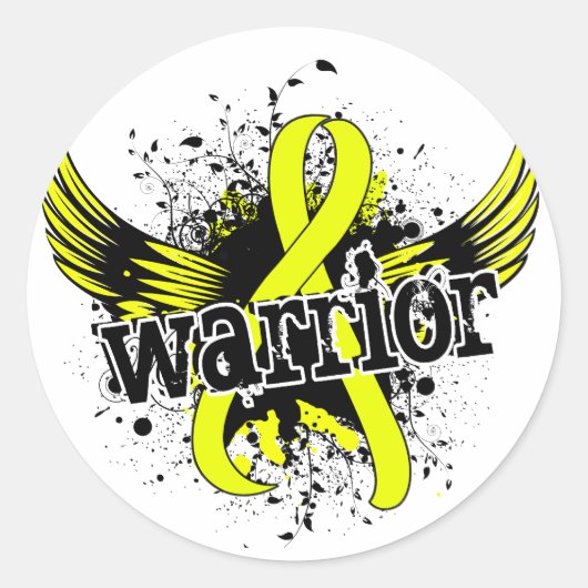 Warrior 16 Endometriose Ronde Sticker (Voorkant)