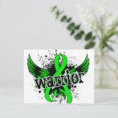 Warrior 16 Non-Hodgkin lymfoom Briefkaart (Staand voorkant)