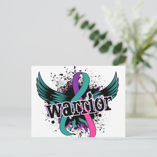 Warrior 16 schildklierkanker briefkaart (Staand voorkant)