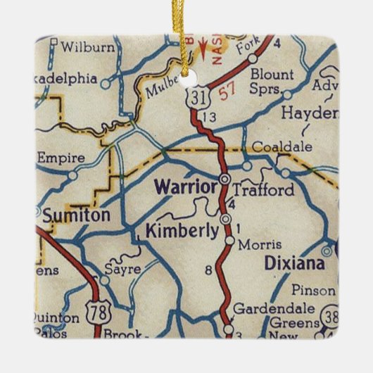 Warrior AL  Map Keramisch Ornament (Voorkant)