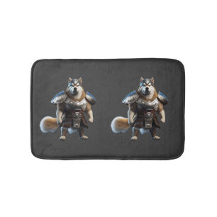 Warrior Alaskan Malamute Dog, Militaire Alaskan Do Badmat