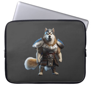 Warrior Alaskan Malamute Dog, Militaire Alaskan Do Laptop Sleeve