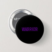 Warrior alvleesklier kankerbewustzijn ronde button 5,7 cm (Voorkant /achterkant)