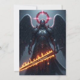Warrior Angel Christmas Kaart