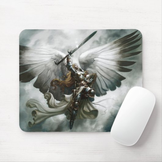 Warrior Angel Fantasy Art Muismat (Met muis)