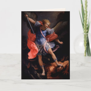 Warrior Angel Michael Defeats Satan Guido Reni Car Kaart