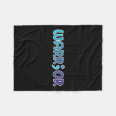 Warrior Anti-zelfmoord Angst Bewustzijn Fleece Deken (Voorkant (Horizontaal))