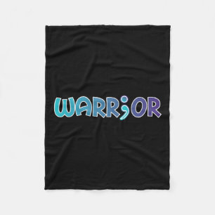 Warrior Anti-zelfmoord Angst Bewustzijn Fleece Deken