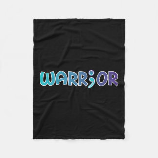 Warrior Anti-zelfmoord Angst Bewustzijn Fleece Deken