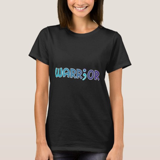 Warrior Anti-zelfmoord Angst Bewustzijn T-shirt (Voorkant)