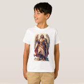 Warrior Archangel Michael Kid's Tee Shirt (Voorkant volledig)