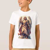 Warrior Archangel Michael Kid's Tee Shirt (Voorkant)