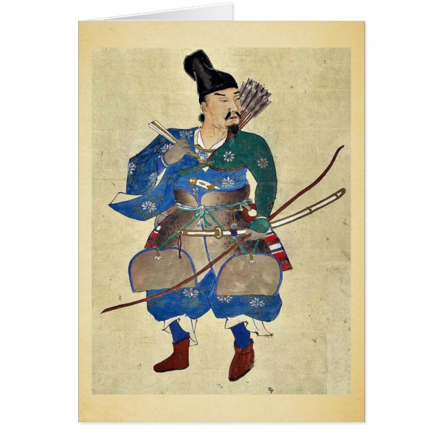 Warrior archer Ukiyo-e. (Voorkant)