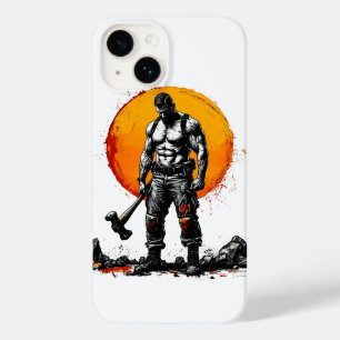 Warrior Barbarian middeleeuwse fantasie Hummer Kra Case-Mate iPhone 14 Hoesje