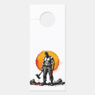 Warrior Barbarian middeleeuwse fantasie Hummer Kra Deurhanger