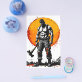 Warrior Barbarian middeleeuwse fantasie Hummer Kra Flyer (Enkel)