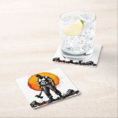 Warrior Barbarian middeleeuwse fantasie Hummer Kra Kartonnen Onderzetters (Insitu)