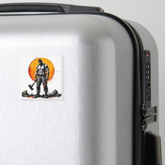 Warrior Barbarian middeleeuwse fantasie Hummer Kra Magneet (Insitu (bagage))