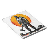 Warrior Barbarian middeleeuwse fantasie Hummer Kra Notitieblok (Schuin)