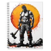 Warrior Barbarian middeleeuwse fantasie Hummer Kra Notitieboek (Voorkant)