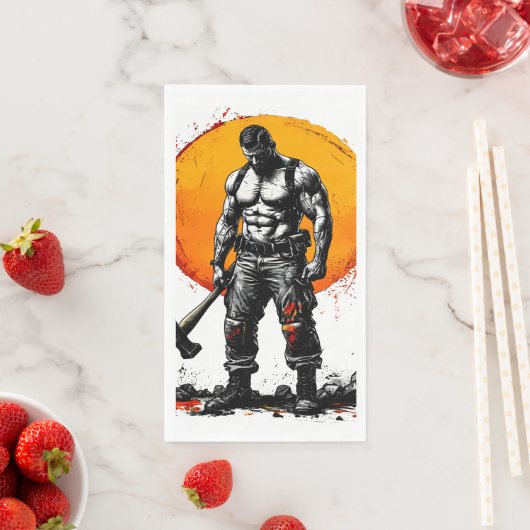 Warrior Barbarian middeleeuwse fantasie Hummer Kra Servet (Insitu)