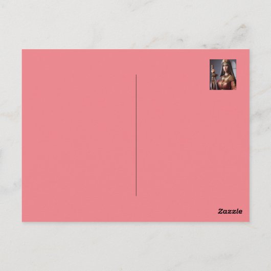 Warrior Beauty Briefkaart (Achterkant)