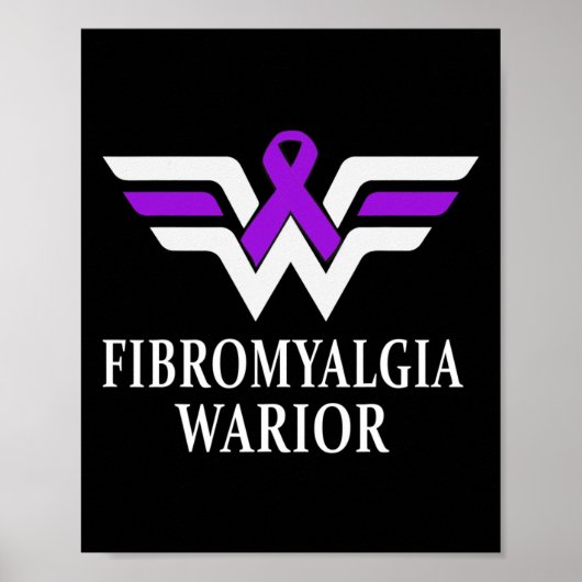 Warrior Bewustzijn Paarse lint Gift 1 Poster (Voorkant)