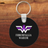 Warrior Bewustzijn Paarse lint Gift 1 Sleutelhanger (Voorkant)