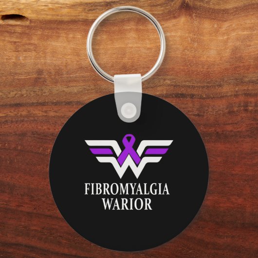 Warrior Bewustzijn Paarse lint Gift 1 Sleutelhanger (Voorkant)