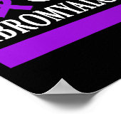 Warrior Bewustzijn Paarse lint Gift Poster (Hoek)