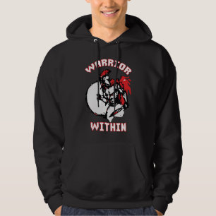 Warrior binnen hoodie