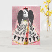 Warrior, blank card, artwork by Lisa Casineau Kaart (Gele Bloem)