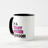 Warrior/Block/I am...Breast Cancer Mok (Voorkant links)