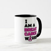 Warrior/Block/I am...Breast Cancer Mok (Voorkant rechts)