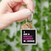 Warrior/Block/I am...Breast Cancer Sleutelhanger (Hand)