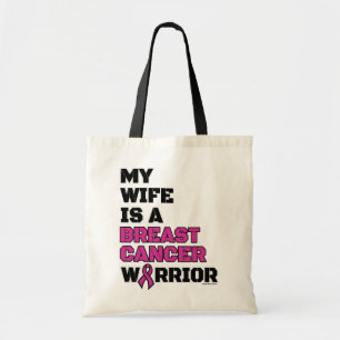 Warrior/Block/Wife.. Borstkanker Tote Bag