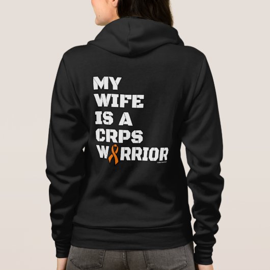 Warrior/blok/vrouw...CRPS Hoodie (Achterkant)