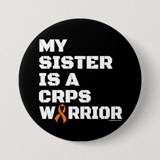 Warrior/blok/zuster...CRPS Ronde Button 7,6 Cm (Voorkant)