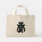 Warrior boodschappentas mini tote bag (Achterkant)
