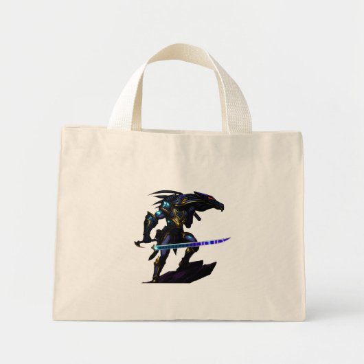 Warrior boodschappentas mini tote bag (Voorkant)