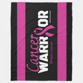 Warrior...Borstkanker Fleece Deken (Voorkant)