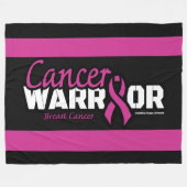 Warrior...Borstkanker Fleece Deken (Voorkant (Horizontaal))