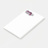 Warrior...Borstkanker Post-it® Notes (Schuin)