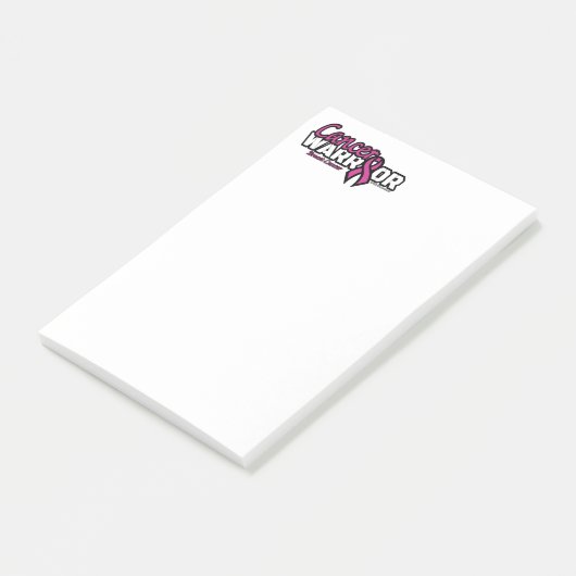 Warrior...Borstkanker Post-it® Notes (Schuin)
