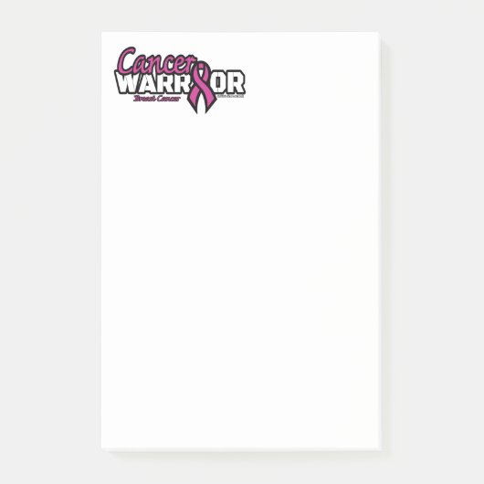 Warrior...Borstkanker Post-it® Notes (Voorkant)