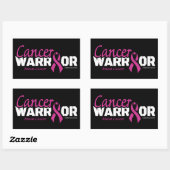 Warrior...Borstkanker Rechthoekige Sticker (Vel)