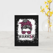 Warrior Borstkanker Shirten Awareness Support Pin Kaart (Gele Bloem)